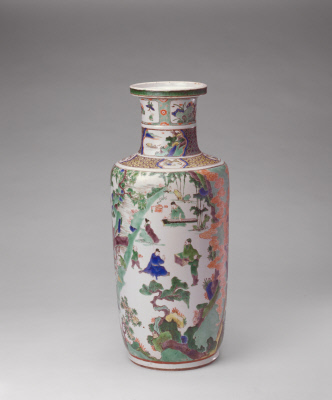 Colorful landscape character bottle