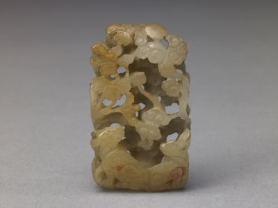 White jade Loudiao double rabbit