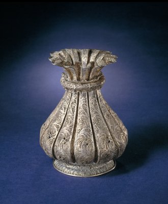 The silver vase