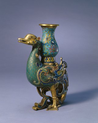 Cloisonne enamel duck Zuen