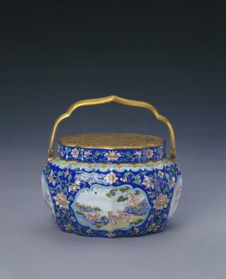 Painted enamel Sanyang kaitai sheath handwarmer