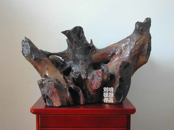 Natural animal type root carving - Eagle