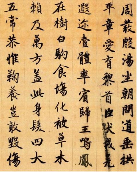 赵孟頫《行书千字文》3