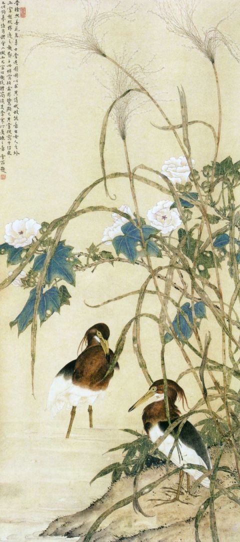 邓白《秋汀野鹭》
