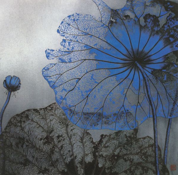蒋采苹《筛月》图片_名家国画欣赏-近代