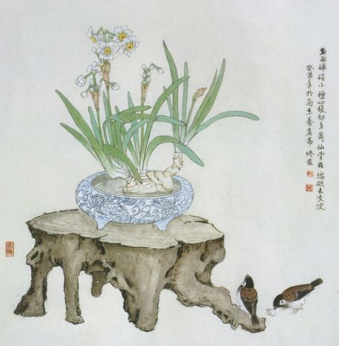 陈修范《玉面婵娟》图片_名家国画欣赏-近代