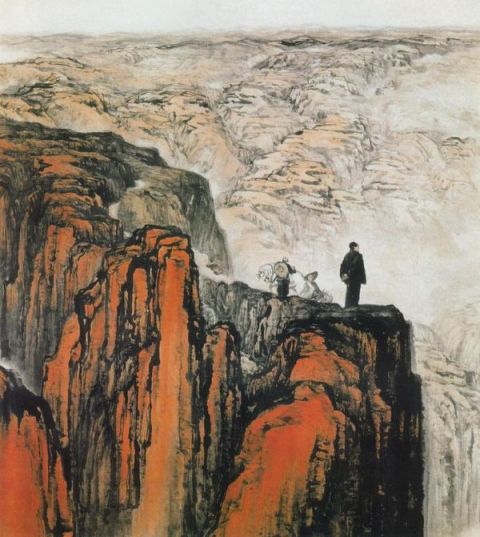 石鲁《转战陕北》图片_名家国画欣赏-现代