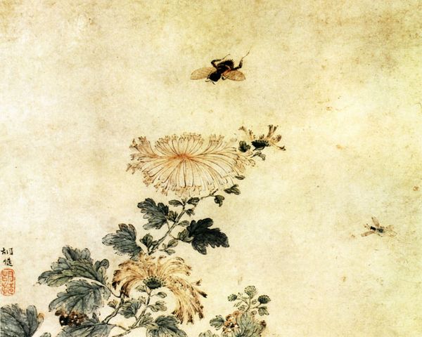 胡糙《花鸟图》图片_胡糙国画作品欣赏-清