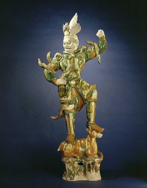 三彩天王俑
