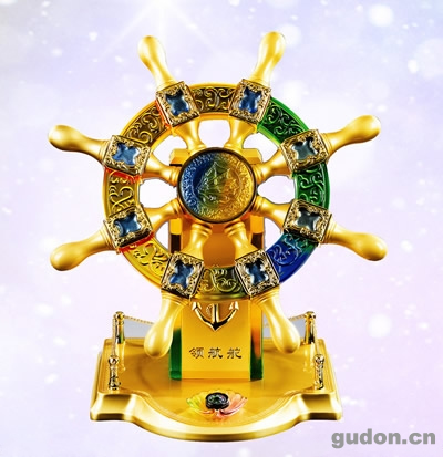 法郎琉璃工艺品领航舵 